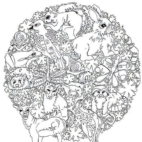 woodland creatures coloring pages coloring home