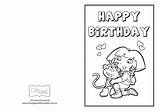 Printable Birthday Cards Dora Color Card Print Coloring Explorer Happy Printables Pages Kids Funny Theorganisedhousewife Au Printablee sketch template