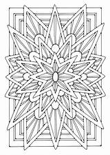 Coloring Mandala Pages Zentangle Patterns Sheets Adults sketch template