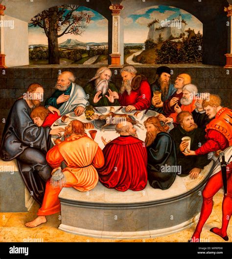 das letzte abendmahl mit luther unter den aposteln reformation altarbild