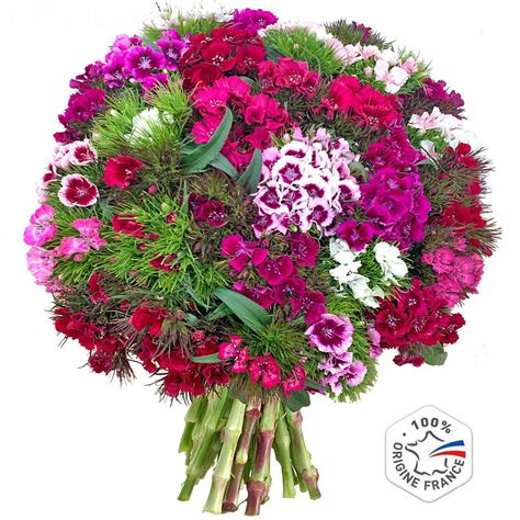 livraison oeillets de poete bouquet de fleurs foliflora