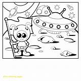 Alien Coloring Pages Printable Color Print Suddenly Aliens Cute Colour Kids Spaceship Vs Monster Earth Getcolorings Ben Cool Clipartxtras sketch template
