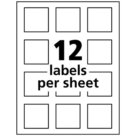 avery labels    template