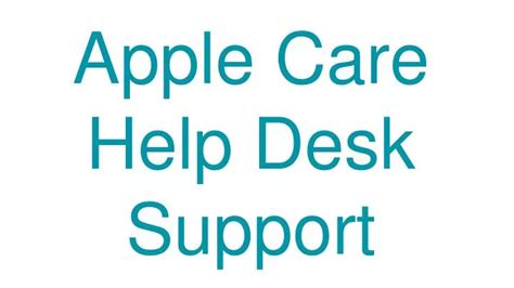 apple care  desk support powerpoint    id