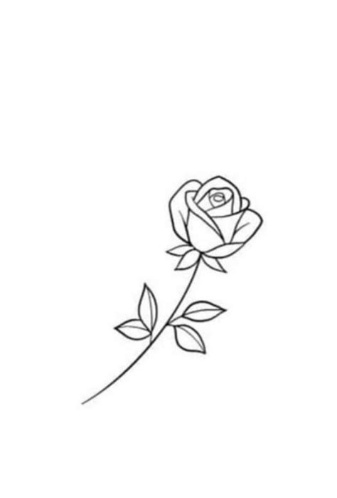 gorgeous simple rose stencil tattoo ideas tattoospunchcom