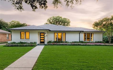 hot property remodeled mid century ranch  midway hollow  magazine ranch house exterior