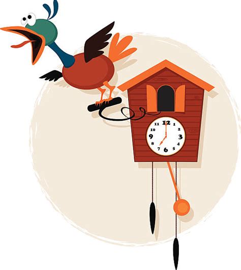 royalty free cuckoo clock clip art vector images and illustrations istock