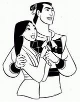 Coloring Mulan Pages Printable Popular sketch template