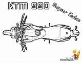 Ktm Duke Colouring Pages Coloring Motorcycle Book sketch template