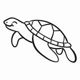 Tortuga Tortugas Contorno Tartaruga Sorridente Sonriente Esquema Marinas Marinha Boca Expressar Expreso Vexels sketch template