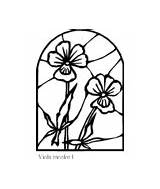 Vitrail Vitraux Fleur sketch template