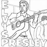 Elvis Presley Colorir Encourage Regarding sketch template