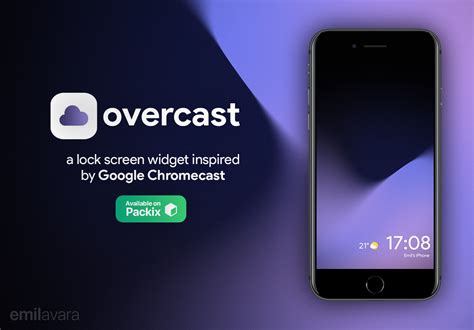 release overcast chromecast inspired lock screen widget riosthemes