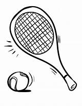 Tennis Coloring Pages Printable Sports sketch template