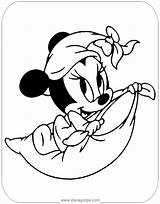 Baby Coloring Minnie Pages Disney Disneyclips Mickey Pillow Her Funstuff sketch template