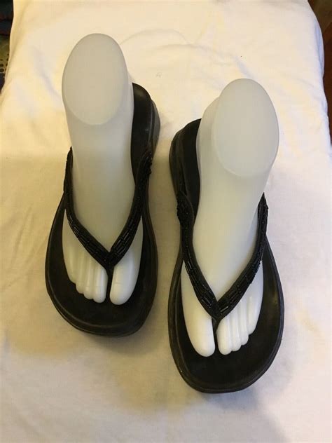 Montego Bay Club Wedge Sandals Slides Thong Women… Gem