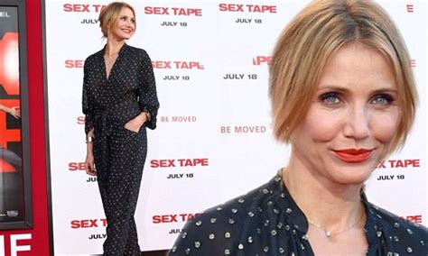 Cameron Diaz Covers Up In Silk Black Jumpsuit At Premiere