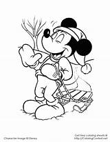 Mickey Mouse Coloring Pages Christmas Disney Characters Minnie Kids Printable Color Baby Book Cartoon Print Sheets Getdrawings Printables Colouring Books sketch template