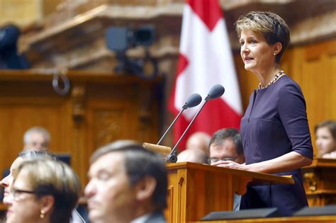 Simonetta Sommaruga Elected As Swiss President For 2015 Wsj