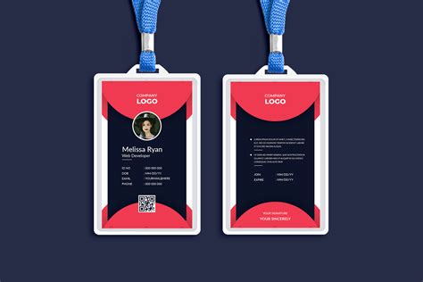 Office Id Card Template Design Illustration Par Pixelpick · Creative