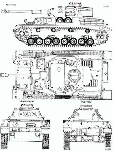 panzer iv blueprint   blueprint   modeling