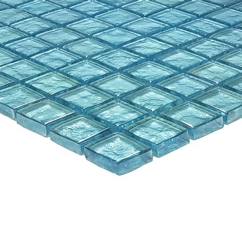 Aquamarine 1 X 1 Mosaic Tile Gg82323t9 Glass Tile For Pools