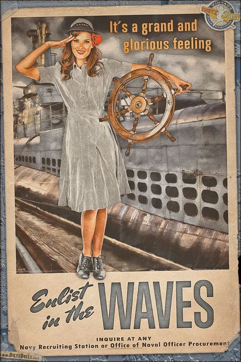 Propaganda Pinups Enlist In The Waves By Warbirdphotographer Wwii