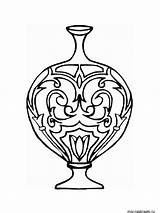 Vase Coloring Pages Recommended sketch template