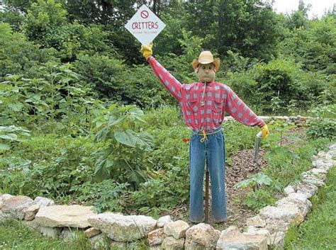 Wind Powered Diy Scarecrow Farm And Garden Grit Magazine