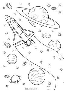 printable space coloring pages  kids coolbkids