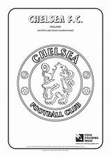 Chelsea Coloring Pages Logo Logos Cool Soccer Football Clubs Fc Color Printable Psg Club Team Premier League England Others Template sketch template