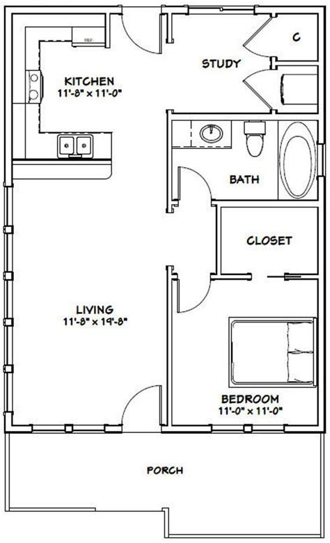 house  bedroom  bath  sq ft  floor plan etsy cottage floor plans  bedroom