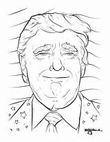 Donald Trump Coloring Pages Easy Drawing Sharpie Color Draw Drawings Printable Getcolorings Yun Paintingvalley Election Away sketch template