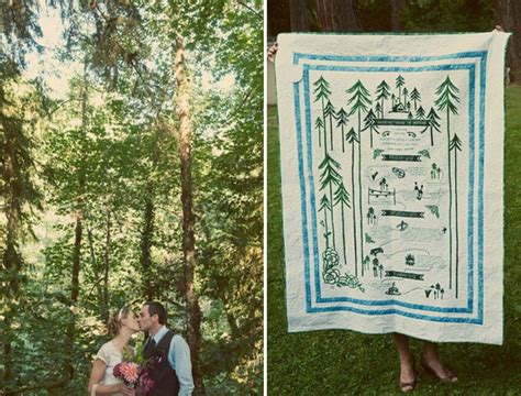 woodsy blanket camp wedding ideas popsugar love and sex photo 77