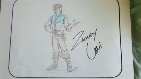 Bought The Sketch At Disneyland Had Zac Sign It At Nerd