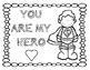 superhero valentines coloring sheets preview  happyhill tpt