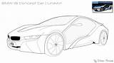 I8 Bmw Coloring Car Concept Lineart Pages Draw Drawing Cars Deviantart Color Sketch Vector Print Vehicles Boys sketch template