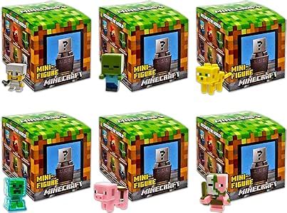 amazoncom minecraft minecart series mini figure blind box pack