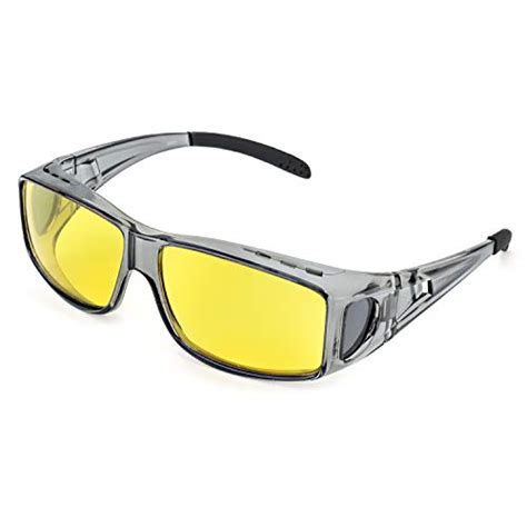 lvioe wrap around style polarized night driving glasses to wear over