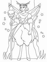 Oberon Fairy sketch template