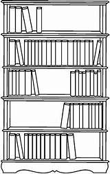 Bookshelf Bibliotecas Escolares Livraria Pintar Estantes Librero Blanco Disegno Cliparts Stampa Atividade Libreria Colorare Provas Escola Preparar Aprender Plantillas Cuadernos sketch template