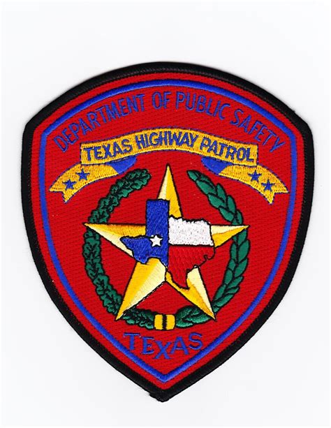 Tx Texas Highway Patrol Patch For Waubonsee Community