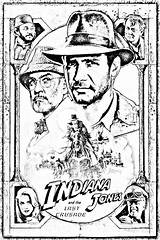 Indiana Jones Coloring Movie Pages Poster Posters Derniere Croisade Last Crusade Adults Movies Willy Printable Party Adult Color Print Wonka sketch template