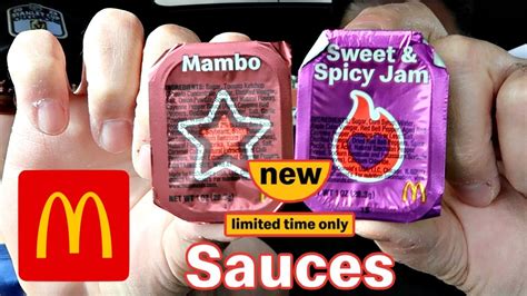 mcdonalds mambo  sweet  spicy jam sauces  big mac hack youtube
