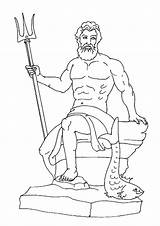 Coloring Zeus Pages Statue Getcolorings Printable sketch template