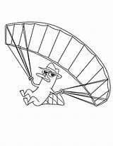 Parachute Platypus Phineas Designlooter Fly sketch template