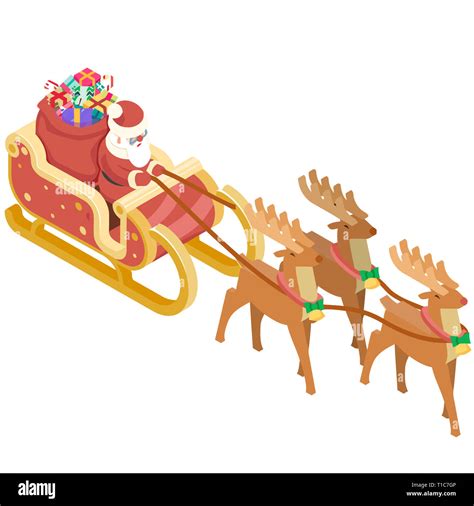 reindeer sleigh cut  stock images pictures alamy
