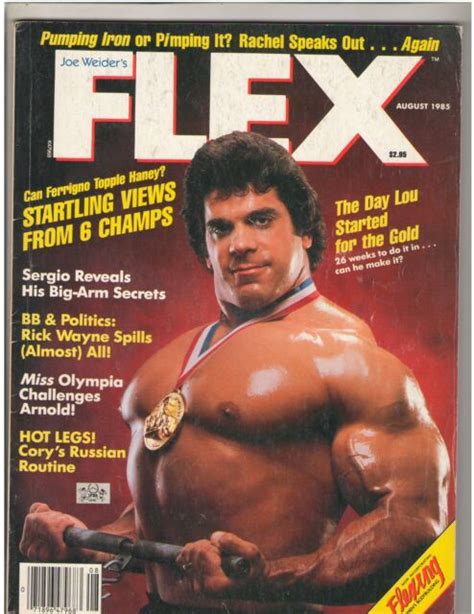 flex bodybuilding muscle magazine lou ferrigno cory everson rick wayne
