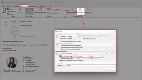 mails  outlook zeitversetzt senden anleitung und praxisbeispiel