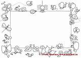 Coloring Pages Frames Frame Bugs Garden Insects Treehut Set Views Swati sketch template